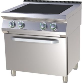   RM GASTRO SPLT 780-21 E Tűzhely elektromos, 4 négyzet alakú főzőlappal, statikus sütővel, 800mm