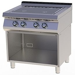   RM GASTRO SPI 780  ES Indukciós tűzhely nyitott alsó szekrénnyel, 4x5kW, 800mm