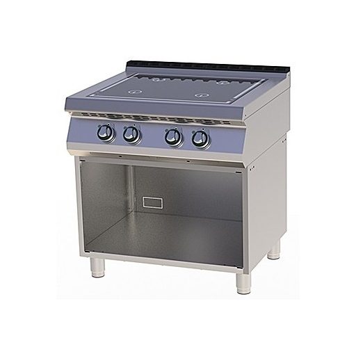 RM GASTRO SPI 780  ES Indukciós tűzhely nyitott alsó szekrénnyel, 4x5kW, 800mm