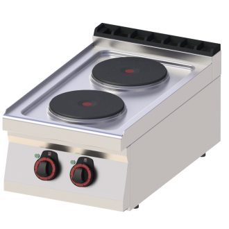   RM GASTRO REDFOX SP 70/04 E Tűzhely elektromos asztali, két főzőlapos, 400mm