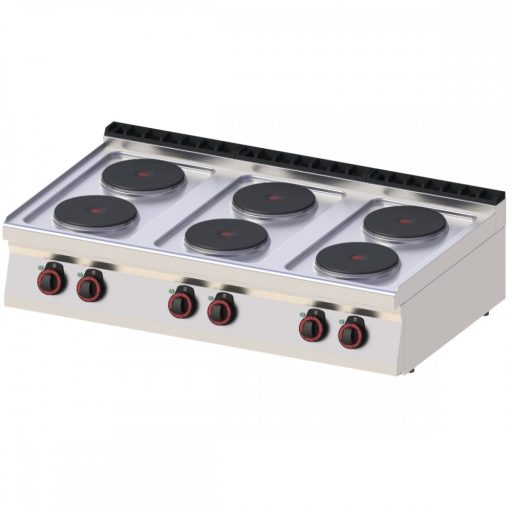 RM GASTRO REDFOX SP 70/012 E Tűzhely elektromos asztali, hat főzőlapos, 1200mm