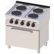 RM GASTRO REDFOX SPT 70/80 11 E Tűzhely elektromos, négy főzőlapos, GN1/1 légkeveréses sütővel, 800mm