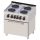 RM GASTRO REDFOX SPT 70/80 21 E Tűzhely elektromos, négy főzőlapos, GN2/1 statikus sütővel, 800mm