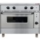 EMAX NT-1406 Elektromos tűzhely 4db négyzet-főzőlappal és GN2/1 méretű statikus sütővel, 800x800x850mm