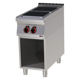  RM GASTRO REDFOX SPQ 90/40 E Tűzhely elektromos 2 négyzetes főzőlappal, nyitott tárolóval