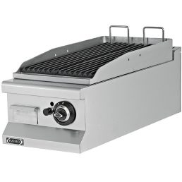   Asztali lávaköves grill, gázüzemű, 400mm – EMPERO EMP.7LG010