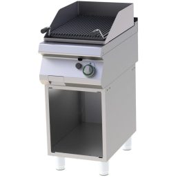   RM GASTRO GL 740 G Gázüzemű lávaköves grill 7,5kW, alsó tárolóval, 400mm