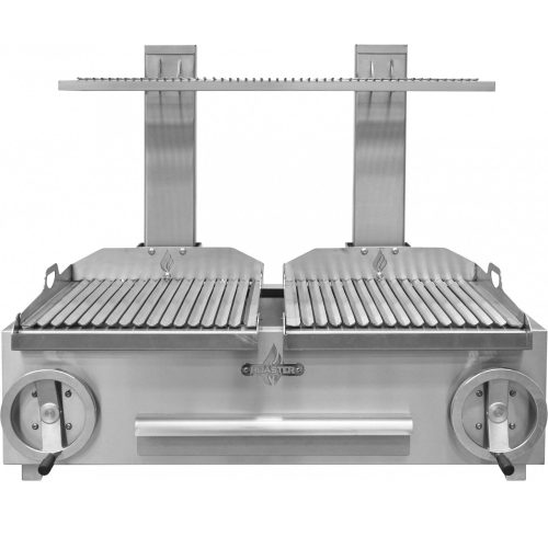 Faszenes parrilla grill, dupla asztali kivitel – ROASTER GP2G