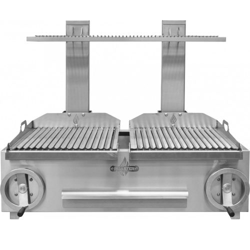 Faszenes parrilla grill, dupla asztali kivitel – ROASTER GP2G