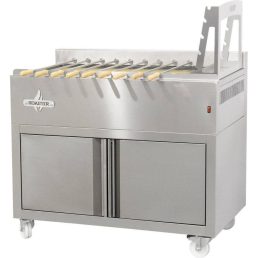   Faszenes churrasco (nyársonsült) grill 9 db nyárshoz, alsó tárolószekrénnyel – ROASTER K9SF