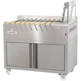   Faszenes churrasco (nyársonsült) grill 9 db nyárshoz, alsó tárolószekrénnyel – ROASTER K9SF
