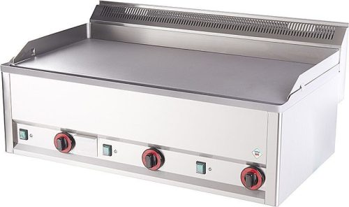 RM GASTRO REDFOX FTH 90 EL Szeletsütő lap nagyméretű sima sütőfelülettel, elektromos, asztali, 990mm