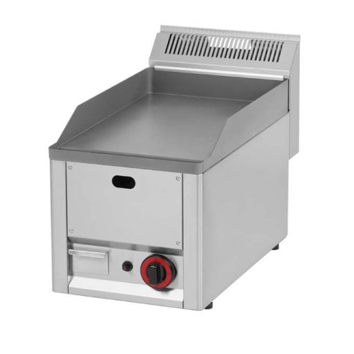 RM GASTRO REDFOX FTH 30 GL Szeletsütő lap sima sütőfelülettel, gázüzemű, asztali, 330mm