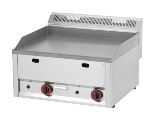 RM GASTRO REDFOX FTH 60 GL Szeletsütő lap sima sütőfelülettel, gázüzemű, asztali, 660mm