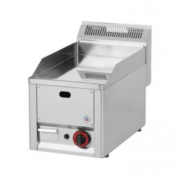   RM GASTRO REDFOX FTHC 30 GL Szeletsütő lap sima króm sütőfelülettel, gázüzemű, asztali 330mm