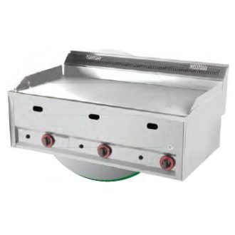   RM GASTRO REDFOX FTHC 90 GL Szeletsütő lap nagyméretű sima króm sütőfelülettel, gázüzemű, asztali, 990mm