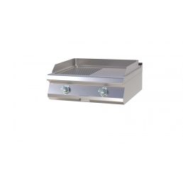   RM GASTRO FTHR 708 E Szeletsütő lap 1/2 sima, 1/2 bordázott sütőfelülettel, elektromos asztali, 800mm