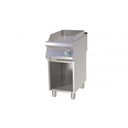   RM GASTRO FTHC 740 E Szeletsütő lap elektromos, sima króm sütőfelülettel, alsó nyitott tárolóval 400mm