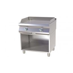   RM GASTRO FTHC 780 E Szeletsütő lap elektromos, sima króm sütőfelülettel, alsó nyitott tárolóval, 800mm