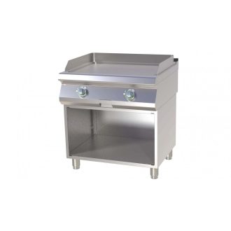   RM GASTRO FTHC 780 E Szeletsütő lap elektromos, sima króm sütőfelülettel, alsó nyitott tárolóval, 800mm