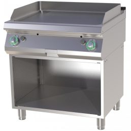   RM GASTRO FTHC 780 G Szeletsütő lap króm sima, gázüzemű, alsó nyitott tárolóval, 800mm