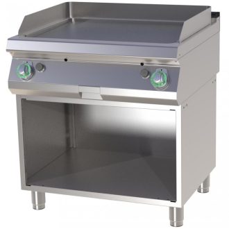   RM GASTRO FTHC 780 G Szeletsütő lap króm sima, gázüzemű, alsó nyitott tárolóval, 800mm