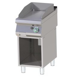   RM GASTRO FTH 740 G Szeletsütő lap sima, gázüzemű, alsó nyitott tárolóval, 400mm