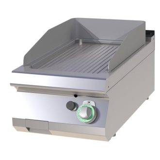   RM GASTRO FTRC 704 G Szeletsütő lap bordázott króm sütőfelülettel, gázüzemű asztali, 400 mm