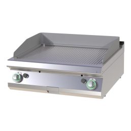   RM GASTRO FTR 708 G Szeletsütő lap bordázott sütőfelülettel, gázüzemű asztali, 800 mm