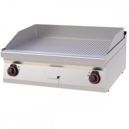   RM GASTRO REDFOX FTR 70/08 E Szeletsütő lap bordázott sütőfelülettel, elektromos asztali, 800mm