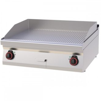   RM GASTRO REDFOX FTR 70/08 E Szeletsütő lap bordázott sütőfelülettel, elektromos asztali, 800mm