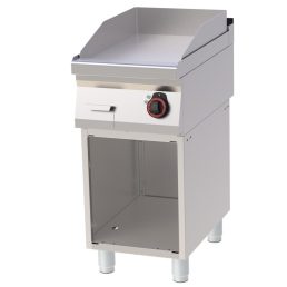   RM GASTRO REDFOX FTH 70/40 E Szeletsütő lap sima sütőfelülettel, elektromos, nyitott tárolószekrénnyel, 400mm