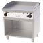 RM GASTRO REDFOX FTH 70/80 G Szeletsütő lap sima sütőfelülettel, gázüzemű, nyitott tárolószekrénnyel, 800mm