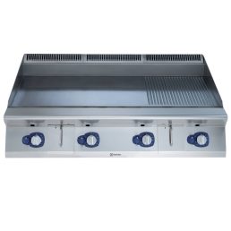   Nagyméretű gázüzemű szeletsütő lap sima+bordázott króm felülettel, 1200mm – ELECTROLUX PROFESSIONAL 391407