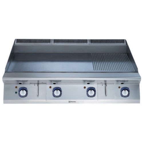 Nagyméretű elektromos szeletsütő lap sima+bordázott króm felülettel, 1200mm – ELECTROLUX PROFESSIONAL 391405