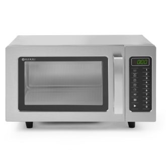   HENDI 281444 Ipari mikrohullámú sütő, 25 literes, programozható, forgóantennás, 1000W fűtőteljesítménnyel