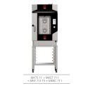 TECNOEKA MKF 711 TS Elektromos kombisütő 7xGN1/1 tálcahellyel, érintőképernyős