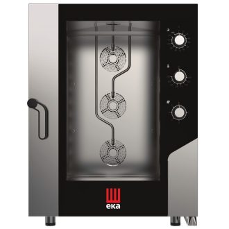   TECNOEKA MKF 1021 S Elektromos kombisütő 10xGN2/1 tálcahellyel, tekerőgombos vezérléssel