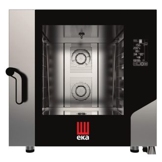   TECNOEKA MKF 621 BM Elektromos kombisütő 6xGN2/1 tálcahellyel, érintővezérlős "BLACK MASK" kezelőpanellel