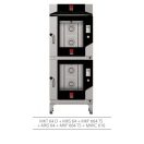 TECNOEKA MKF 664 TS Elektromos légkeveréses sütő 6x 60x40cm tálcahellyel, érintőképernyős