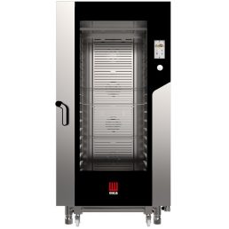   TECNOEKA MKF 1664 TS Bekocsizható elektromos légkeveréses sütő 16x 60x40cm tálcahellyel, érintőképernyős, regálkocsival