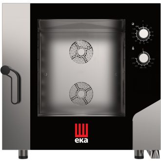   TECNOEKA MKF 616 SP Elektromos légkeveréses sütő 6x GN1/1 vagy 60x40cm tálcahellyel, tekerőgombos vezérléssel, párásítás nélküli változat