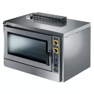   TECNOEKA KF 1001 GIXAL Légkeveréses sütő gázüzemű, indirekt párásítóval, 4x 60x40cm tálcahellyel