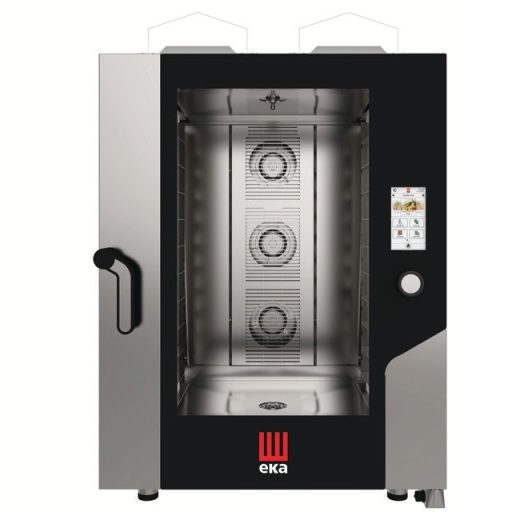 TECNOEKA MKF 1064 GTS Gázüzemű légkeveréses sütő 10x 60x40cm tálcahellyel, érintőképernyős