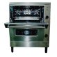 EMAX NGS-1200 Statikus sütő gázüzemű GN2/1 méretű, 2 aknás, 2x6,8kW