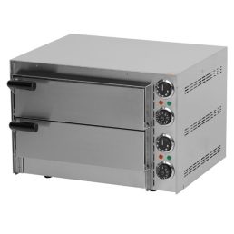   RM GASTRO REDFOX FP 66 R Pizzakemence elektromos, 2 sütőtérrel, 2,7kW (max 300°C)
