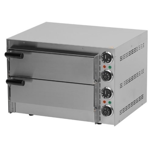 RM GASTRO REDFOX FP 66 R Pizzakemence elektromos, 2 sütőtérrel, 2,7kW (max 300°C)