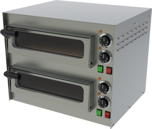 RM GASTRO REDFOX FP 68 RS Pizzakemence elektromos, 2 sütőtérrel (max 400°C)