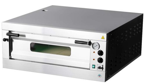RM GASTRO REDFOX E 6 Pizzakemence elektromos, analóg hőmérővel, 7,2kW, 6db 33cm-es pizzához
