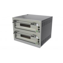   RM GASTRO REDFOX E 8 Pizzakemence elektromos, kétkamrás, analóg hőmérővel, 9,6kW, 4+4db 33cm-es pizzához